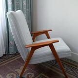 Fauteuil années 50/60 bleu