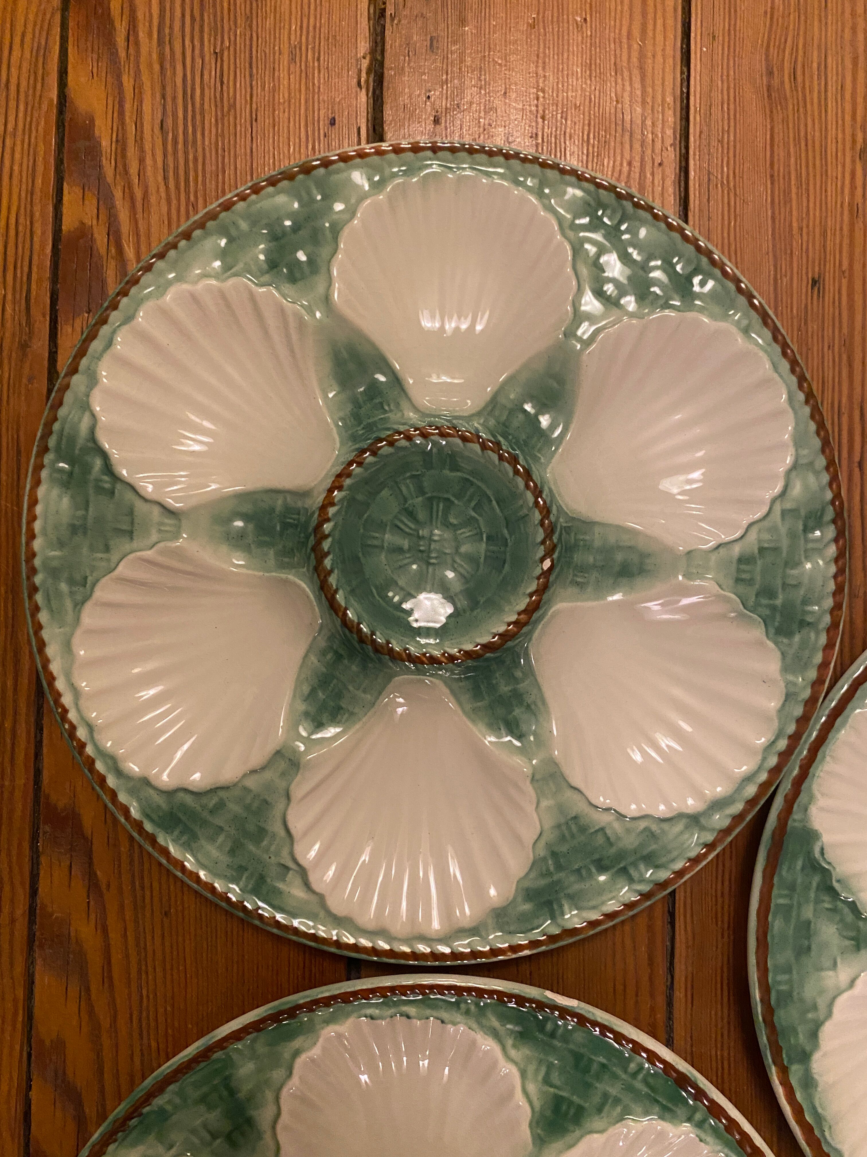 Set de 4 assiettes à huîtres Longchamp
