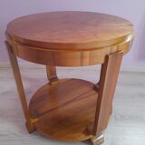 Round art deco coffee table