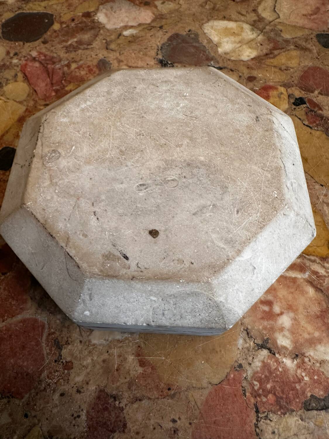 Ashtray / Art Deco double marble catchall