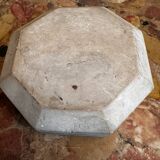 Ashtray / Art Deco double marble catchall