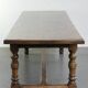 Large antique English oak farmhouse XXL dining table from the 19th century