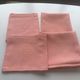 4 linen towels tinted vintage pink, AG monogram edge with beautiful times days