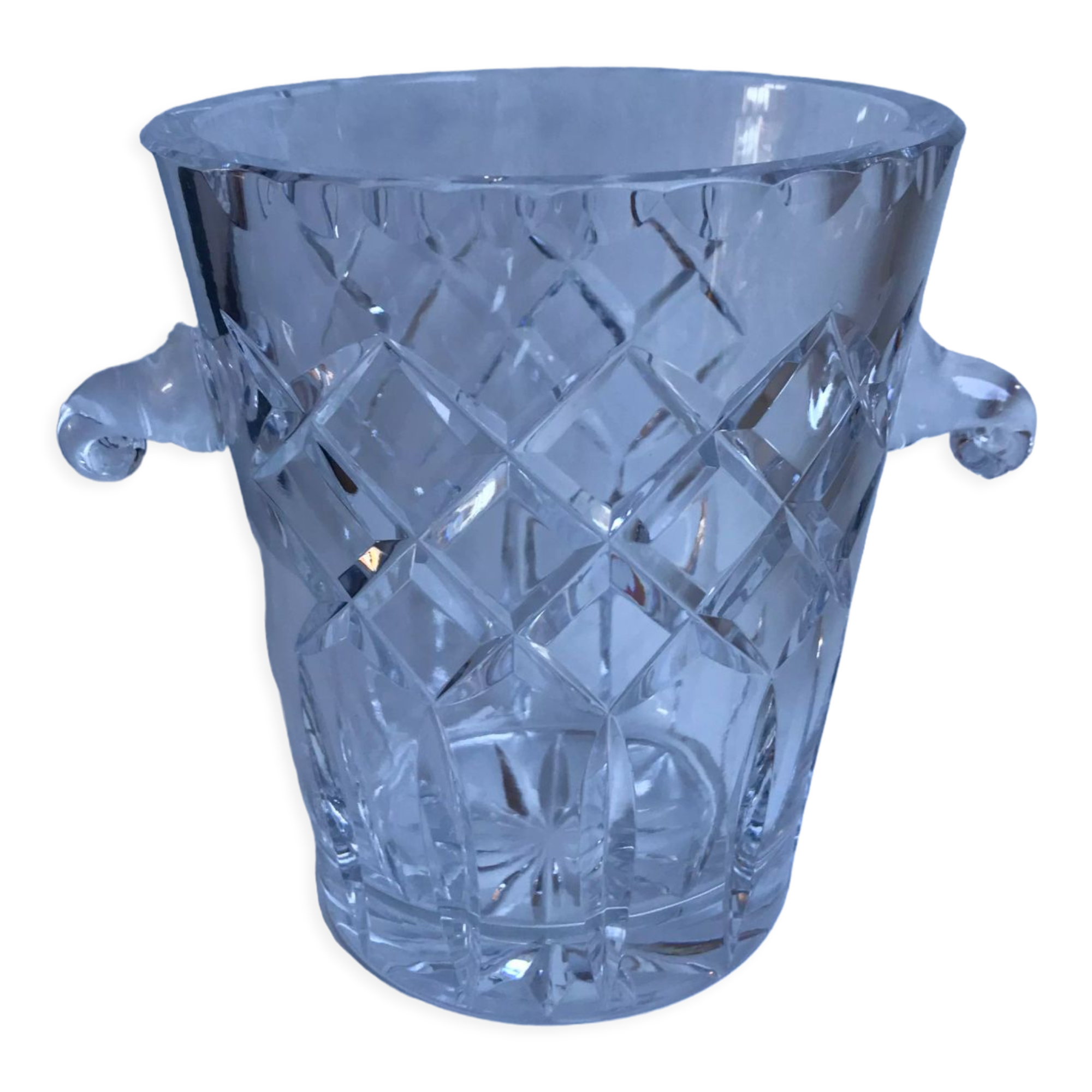 Crystal ice bucket 60s-70s