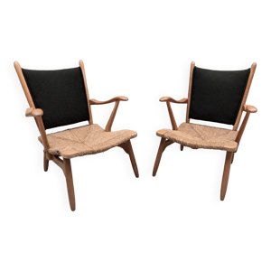 paire de fauteuils scandinave