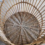 Wicker basket chair