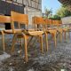 Lot de 50 chaises bistrot empilables vintage 