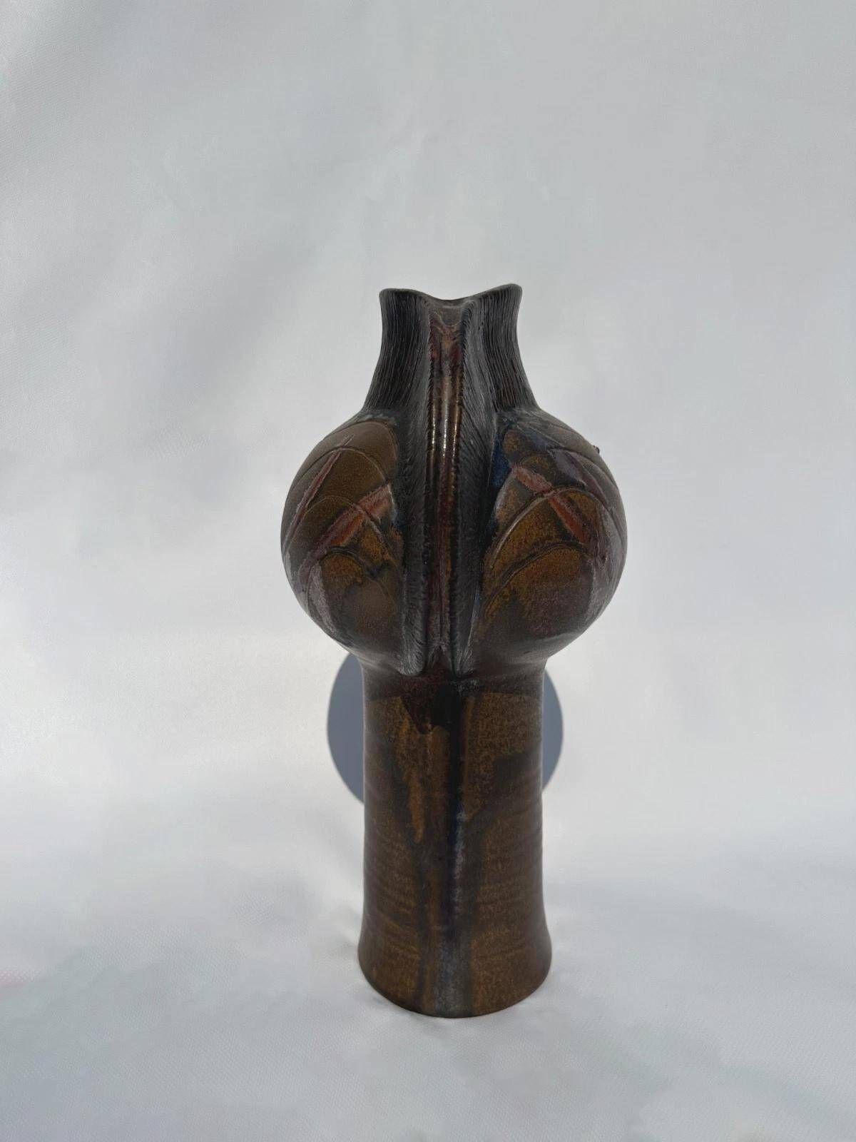 Fritz van Daalen studio pottery totem vase, 1960s-70s