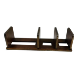 Old bookends in mahogany and modular brass