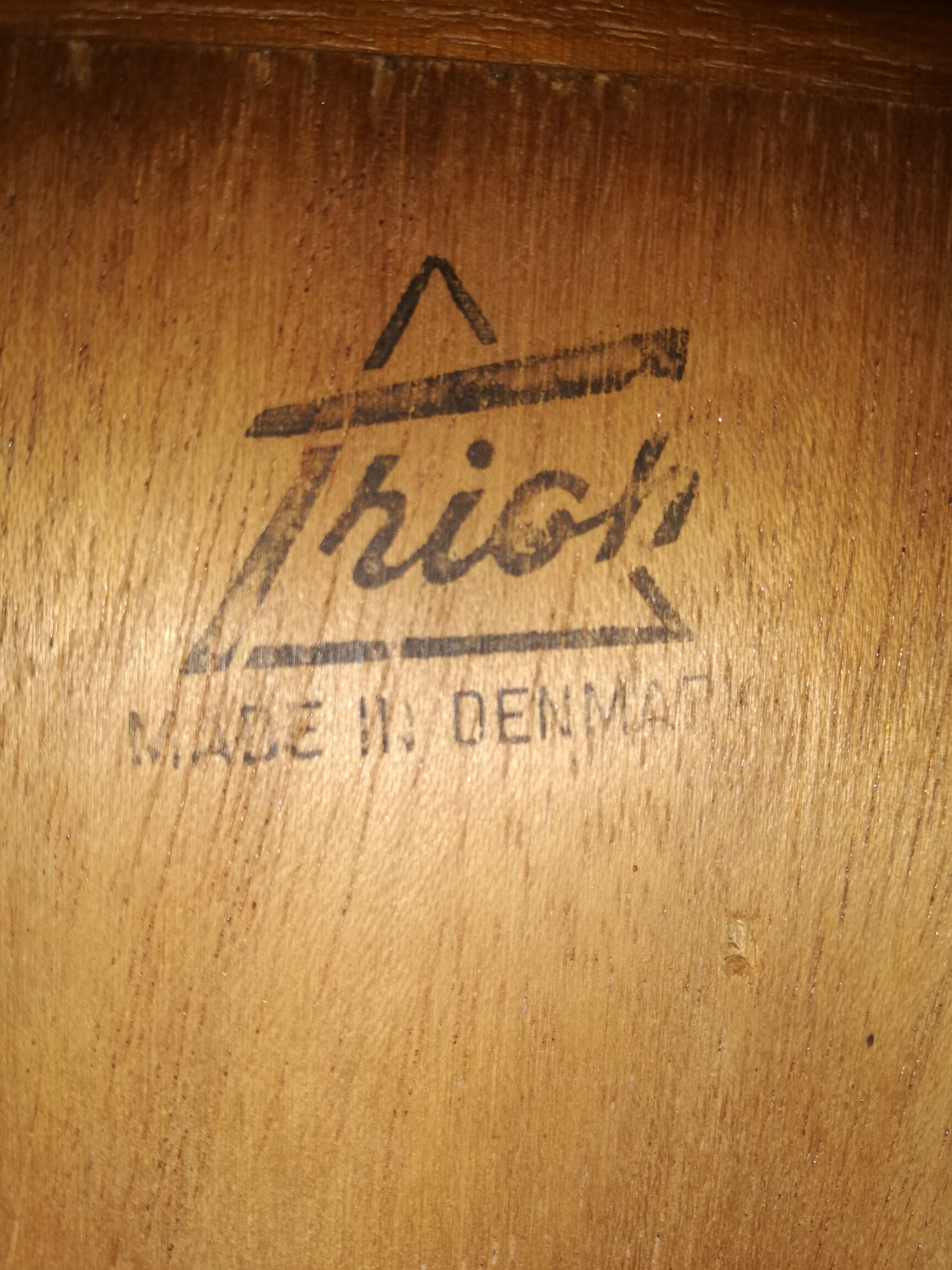 Scandinavian coffee table Trioh in teak