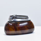 Ronson table lighter and its case