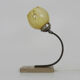 Desk lamp, Art Deco table lamp with swivel head, marble base, bronze foot