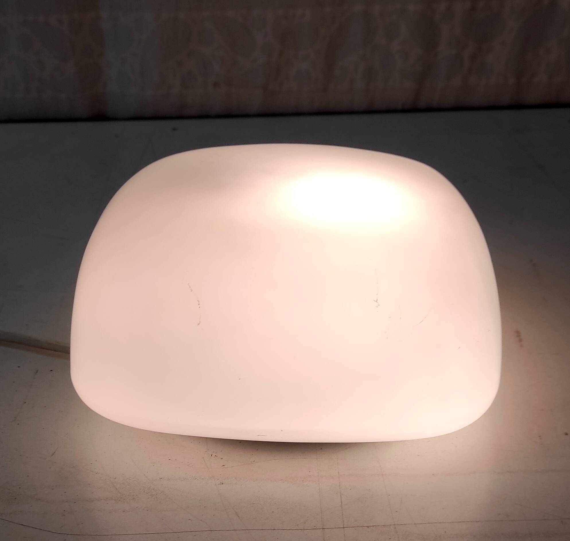 Opaline glass ceiling or wall light - mid-20th century