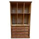 1950s pitch pine workshop cabinet