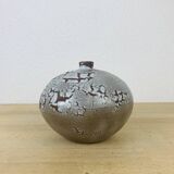 Vase boule grès vintage