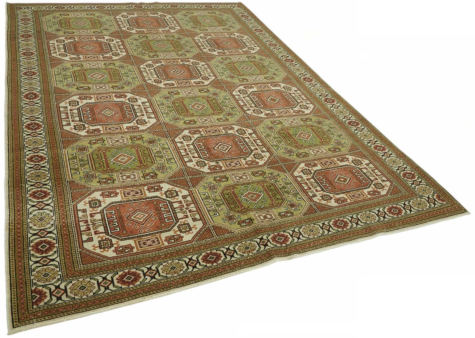 Turkish Wool Vintage Kayseri Rug 202 cm x 295 cm