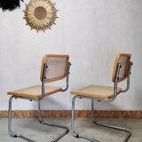 Pair of chairs Marcel Breuer model Cesca B32