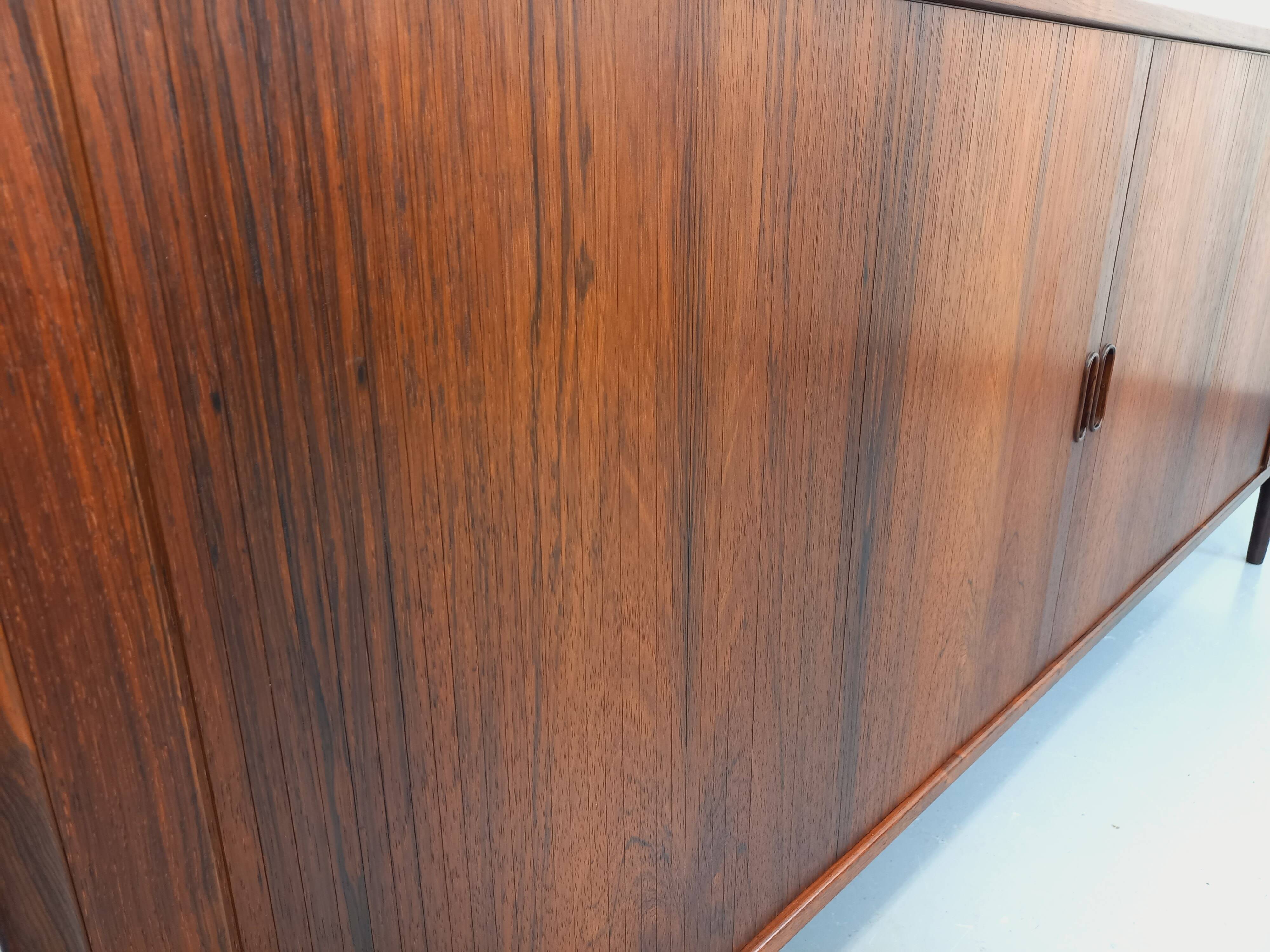 Vintage Scandinavian enfilade by Danish designer Arne Vodder in rosewood.