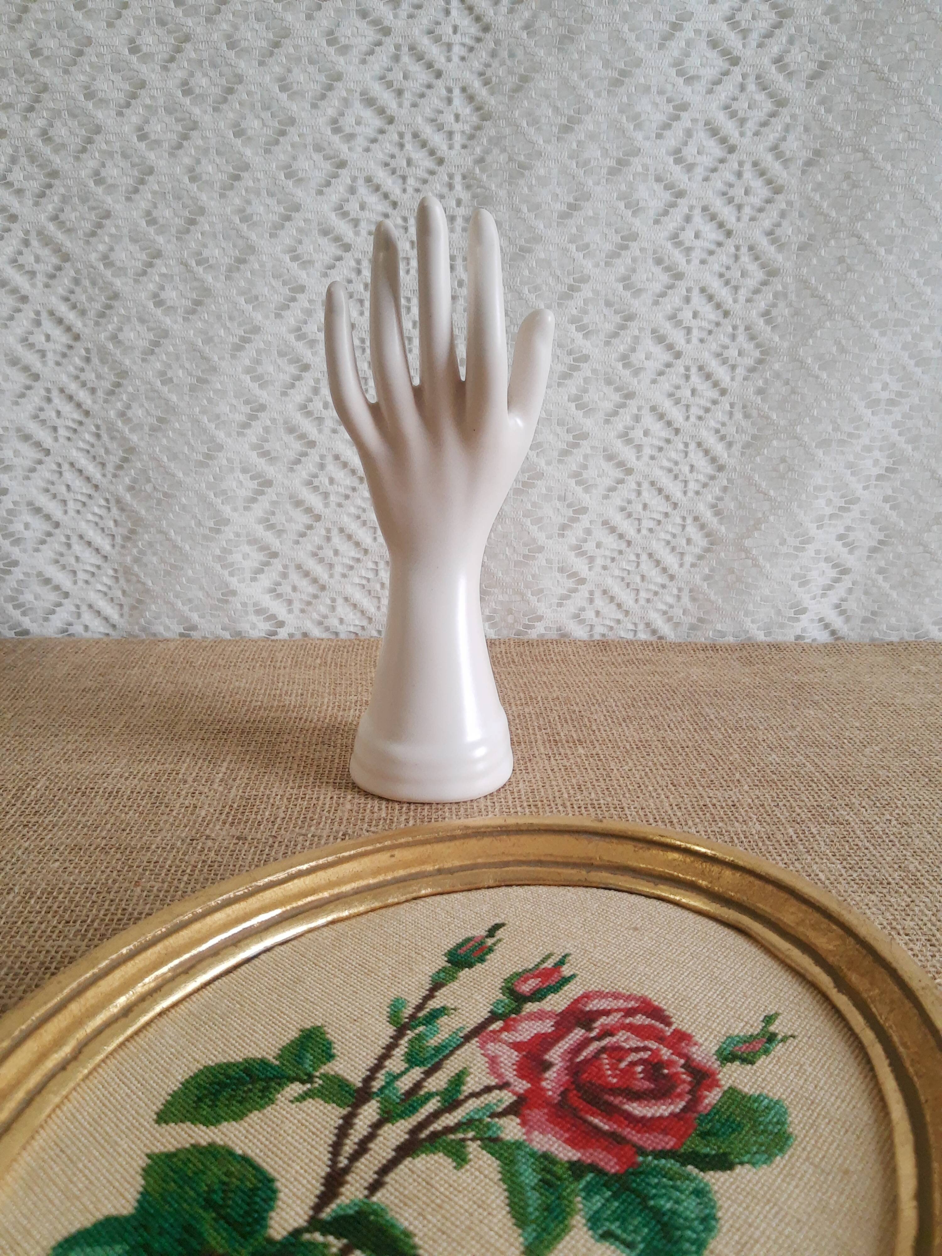 Hand ring vase vintage soliflore