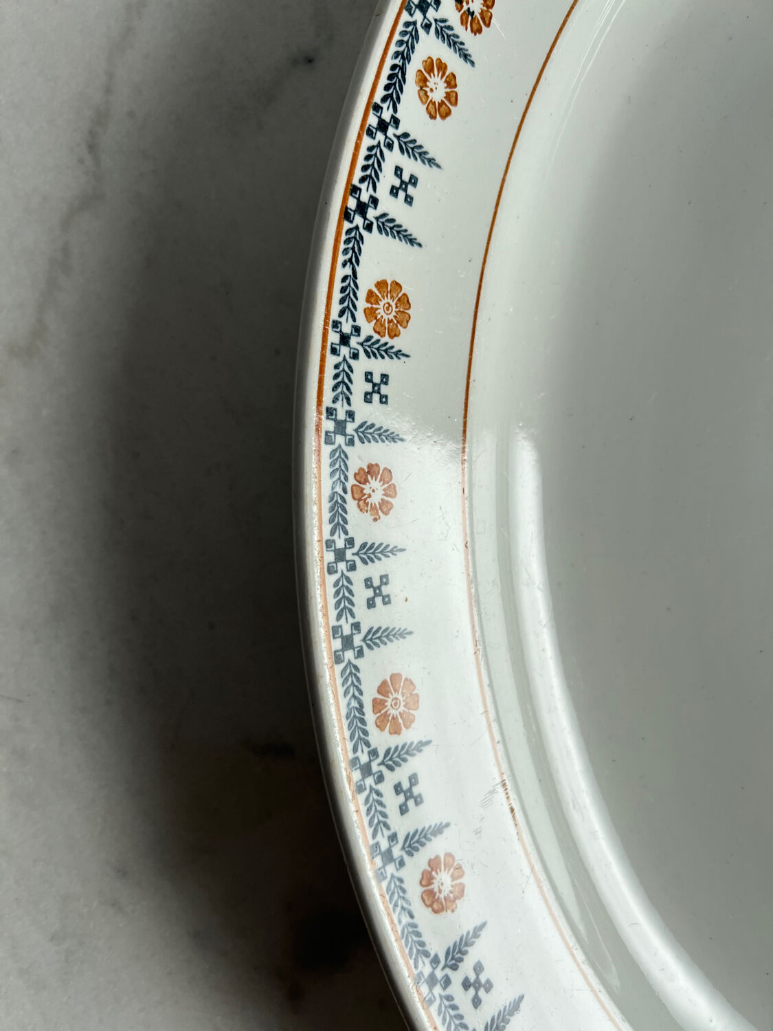 Large oval presentation platter St Amand