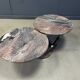 Vintage two tier marble coffee table, 1970s