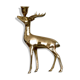 Vintage brass stag candlestick holder