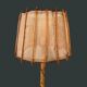 Louis Sognot vintage bamboo rattan floor lamp