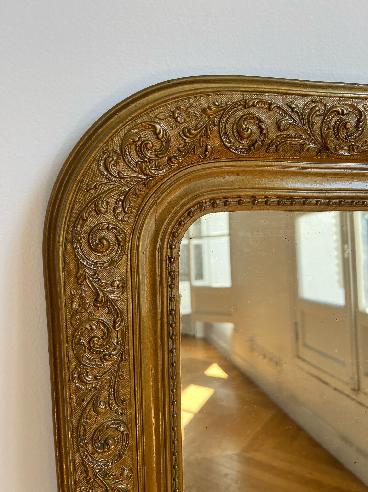 Miroir doré Louis philippe