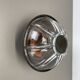 Unique brutalist boom copper and glass wall light by bega lights, germany, 1980s