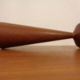 Large teak candleholder from Anri Form, Italy, 1960s.