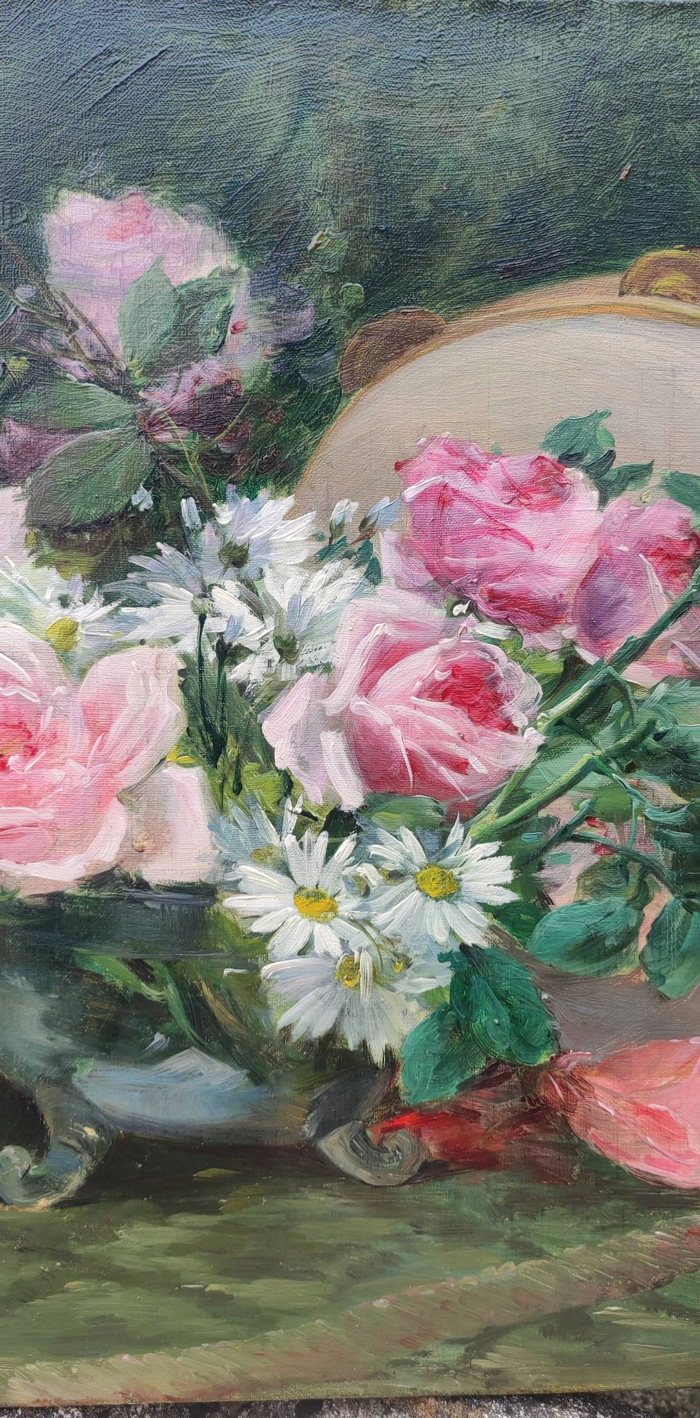 Old oil painting still life F.Trarbach Cantin
