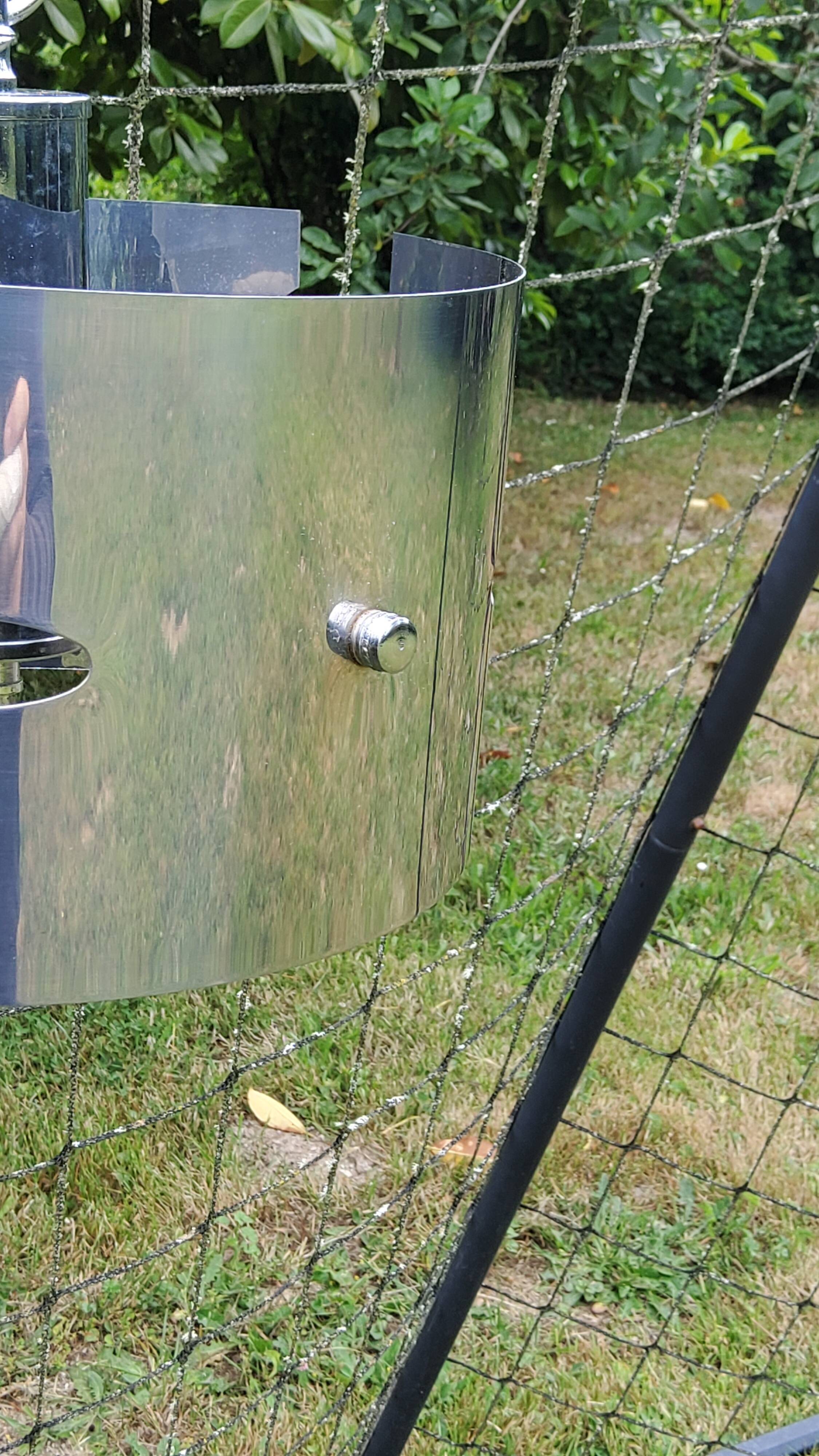 Design chandelier of the 70s in chromed metal