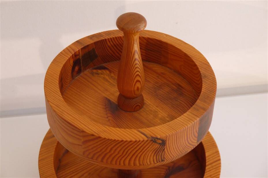 Vintage Scandinavian wooden tray 1960