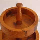 Plateau vintage scandinave en bois 1960
