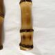 Bamboo handle cheese knives.