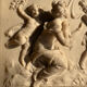 Marble bas-relief tableau of Putti