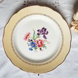 Old flat plates mismatched in earthenware