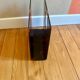 Vintage 70's lucite plexi tortoiseshell magazine rack