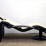Chaise longue on wheels, Italian production, 1980s