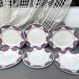 Flat plates old art deco pattern