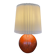 Art Deco HAK Herman Kähler Pottery Lamp, c.1930s Orange Globe with Brass Details