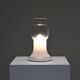 Glass Italian table lamp, 1970s Italy.