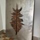 Brutalist bronze sculpture painting from the 70s