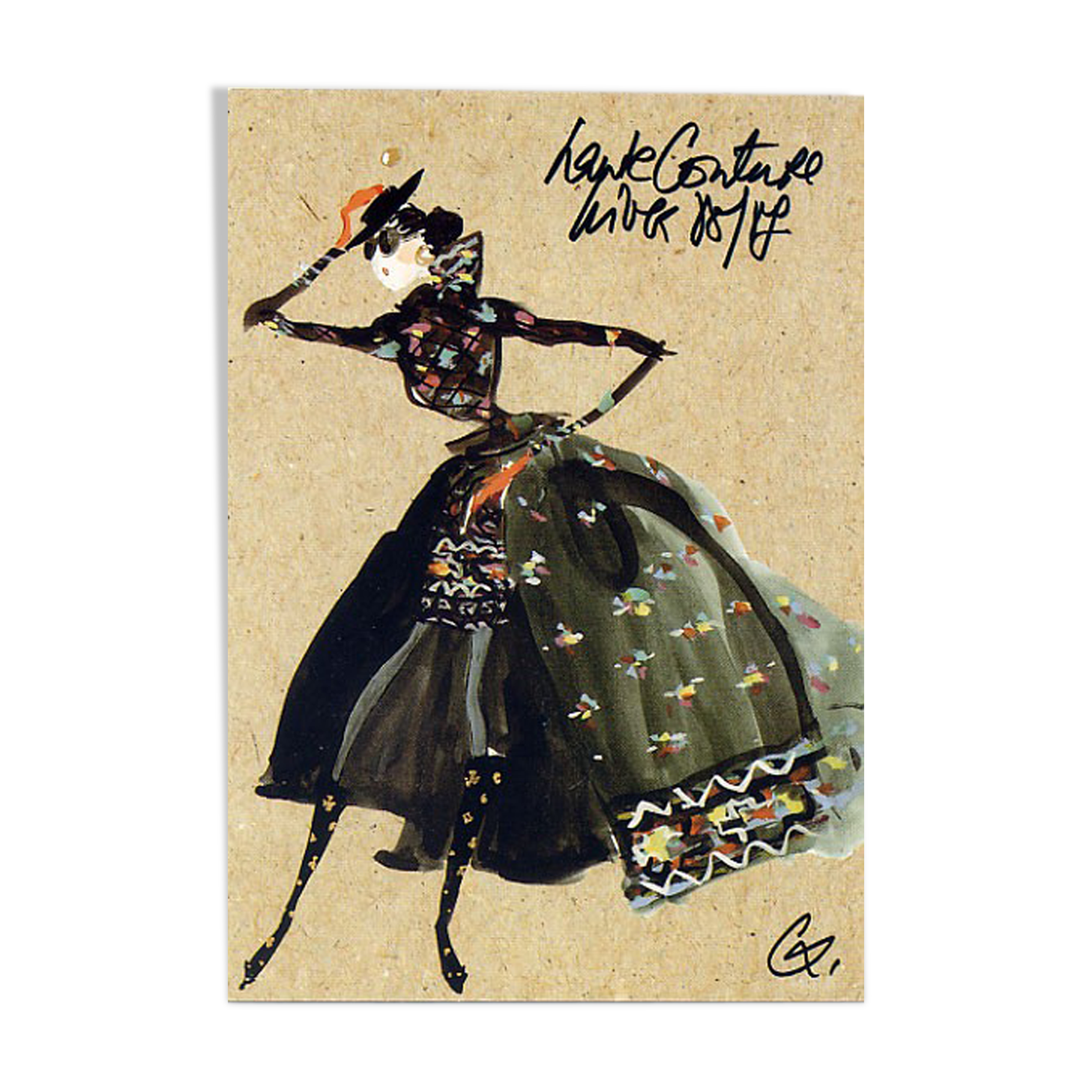 Press sketch Christian Lacroix