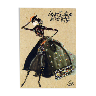 Press sketch Christian Lacroix