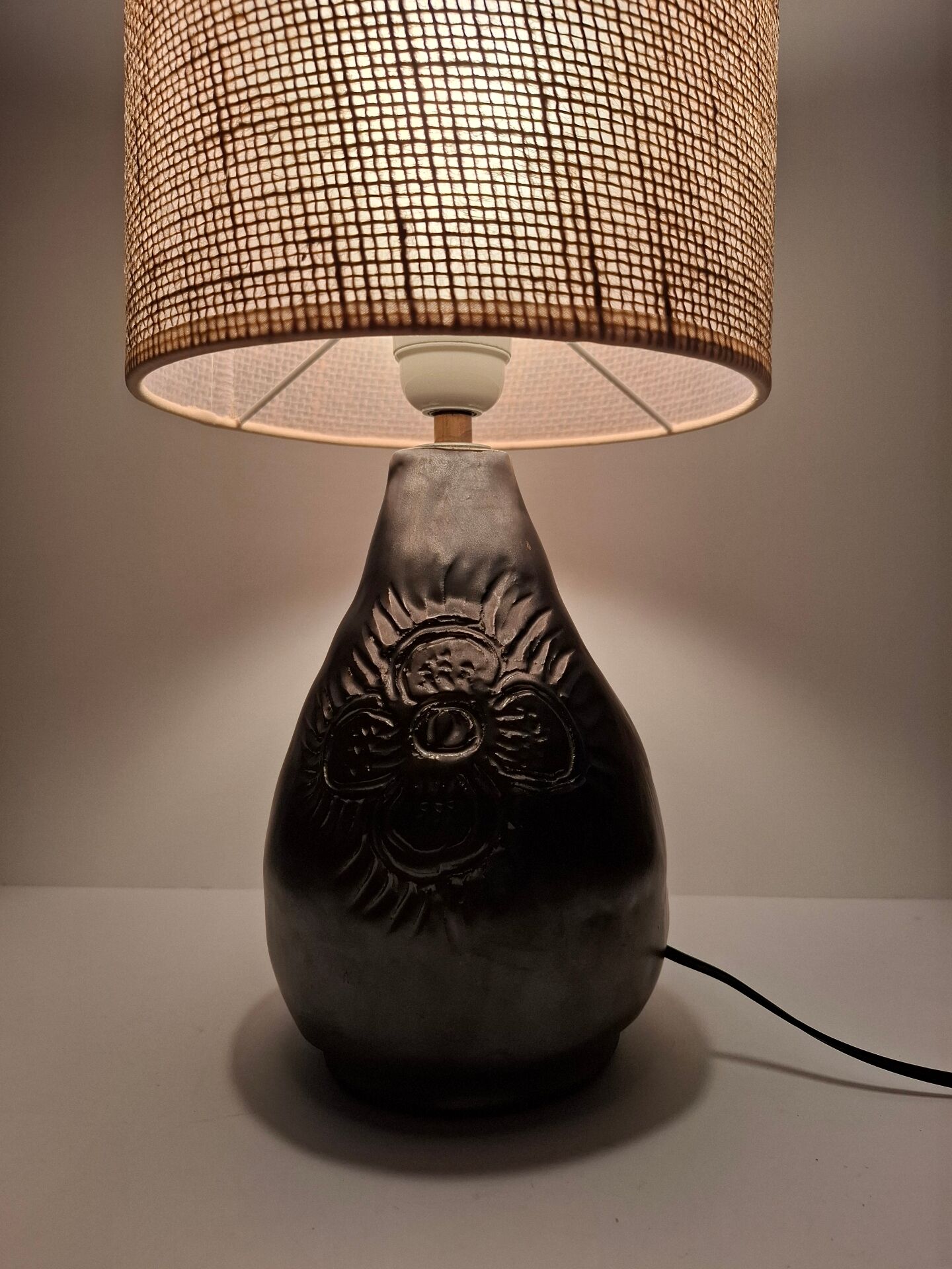 Lampe céramique vintage