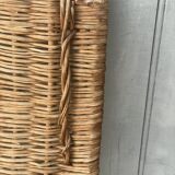 Old wicker harvest hood basket