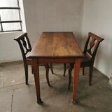 Oak bistro table circa 1900
