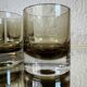 70s Smoked Whiskey Glasses