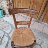 Vintage straw children's chair